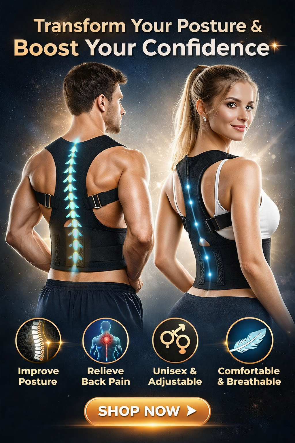 Posture Corrector Belt Unisex